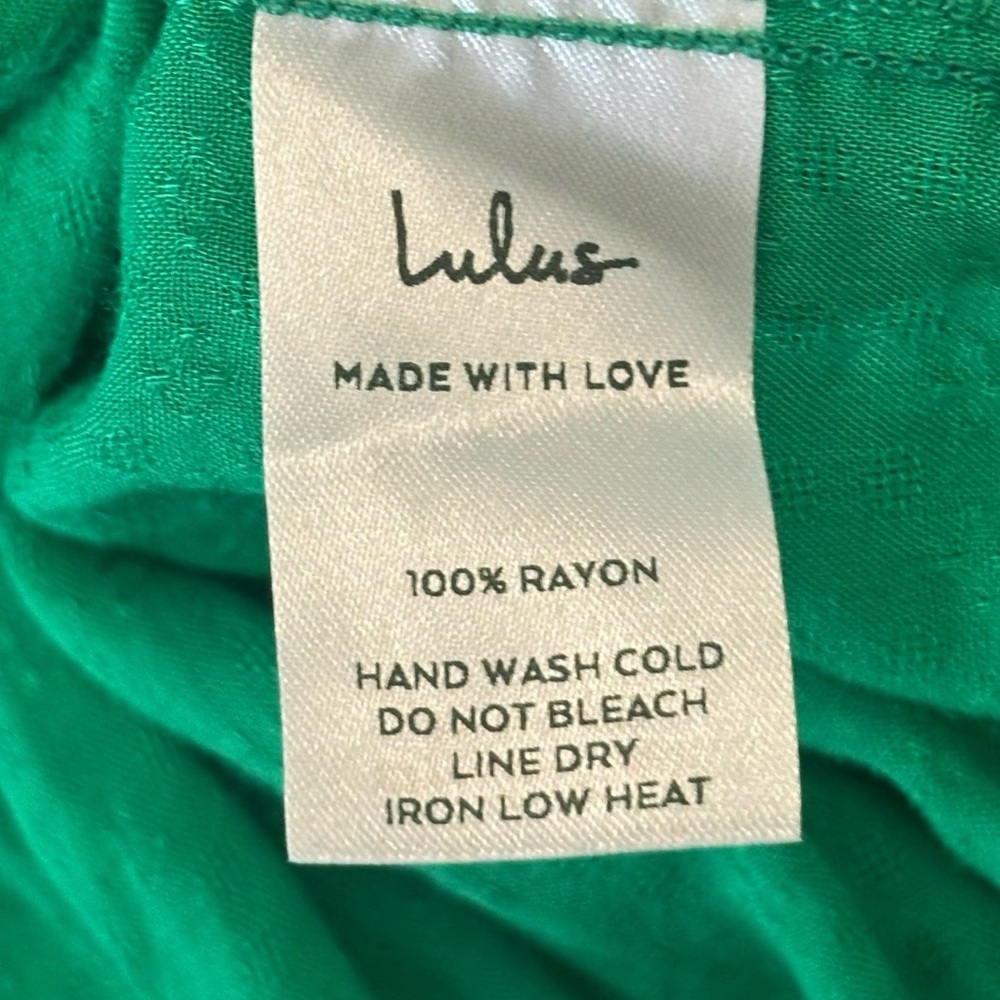 Lulu’s – Let Good Times Roll Green Open Back Sleeveless Crop Top – Medium - Picture 11 of 11